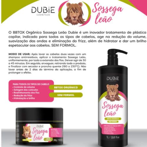 sossega le�o redutor de volume org�nico dubie 1l