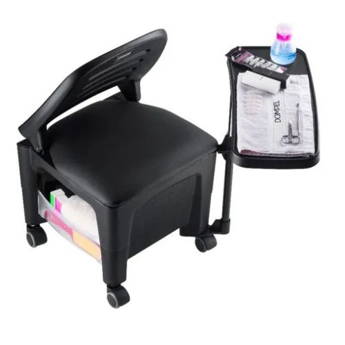 cirandinha bari manicure assento com mesa completa dompel preto