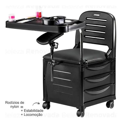 cirandinha manicure pedicure venezza com apoio pernas + mesa