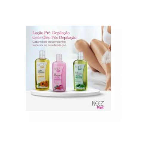 lo��o pre depilatoria calendula e glicerina 240ml neez depil