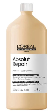 condicionador absolut repair  protein+gold quinoa loreal 1,5l