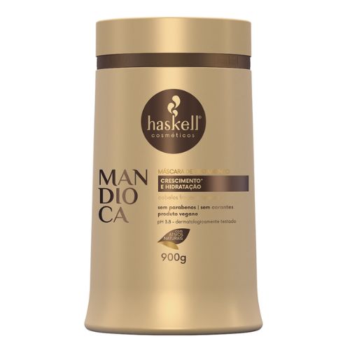 mscara capilar de tratamento haskell mandioca 900g