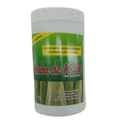 máscara capilar baba de kiabo com queratina 1kg