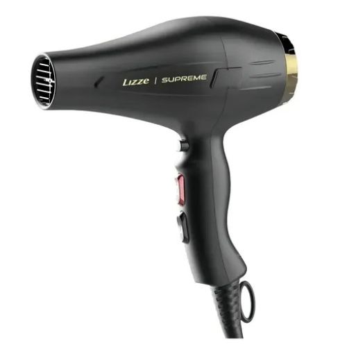 lizze supreme secador de cabelo preto e dourado 2600w