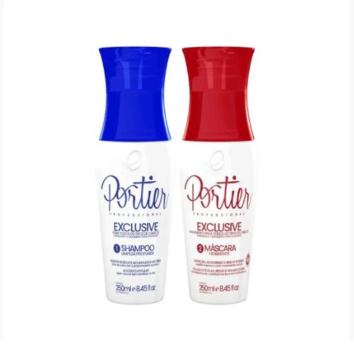 kit escova progressiva portier exclusive 250ml