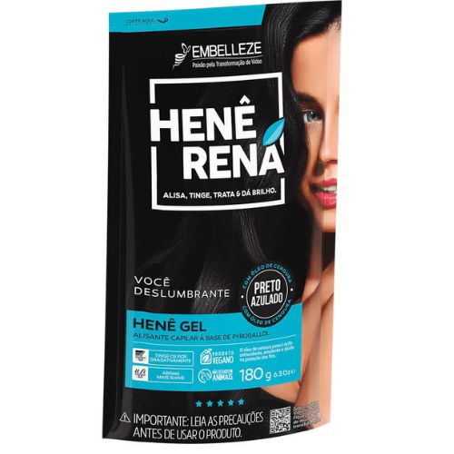 hen gel ren preto azulado 180g