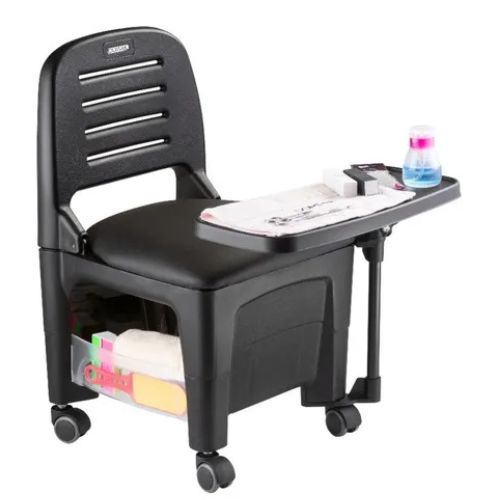 cirandinha bari manicure assento com mesa completa dompel preto