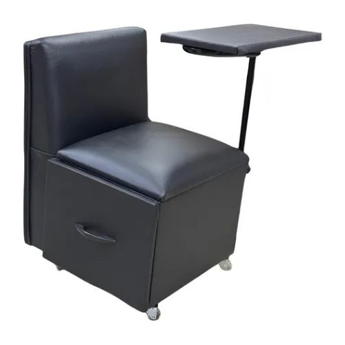 ciranda manicure cadeira manicure mesa regulvel preta mm