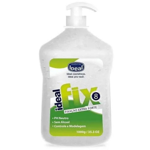 gel de cabelo ideal fixao 8 extra forte incolor 1kg