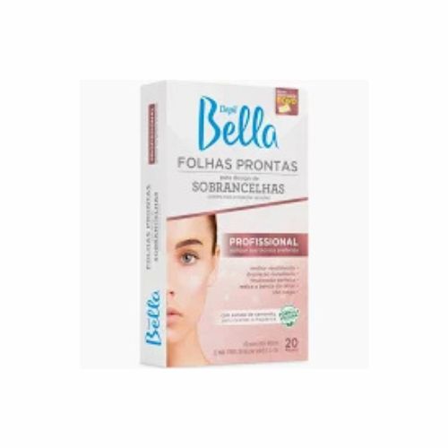 depil bella folhas prontas sobrancelhas 20 fls