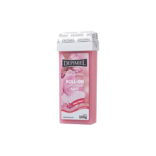 cera depimiel 100g roll on suave rosa
