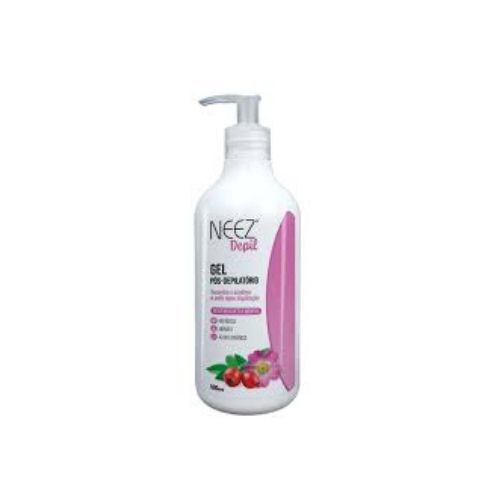 gel pos depilatorio rosa moscheta e mentol 500g neez depil
